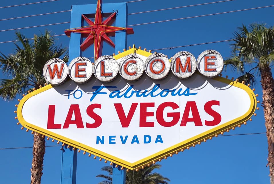 "Welcome to Las Vegas" skilt